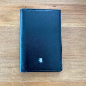 Montblanc Black Leather Long Bifold Wallet – Made in Germany